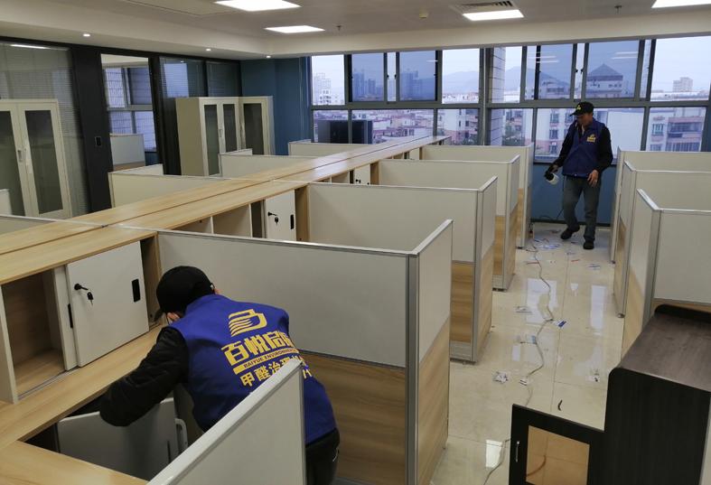 廣東立勝電力公司佛山辦公室室內除甲醛現場 南方電網佛山辦公室除甲醛